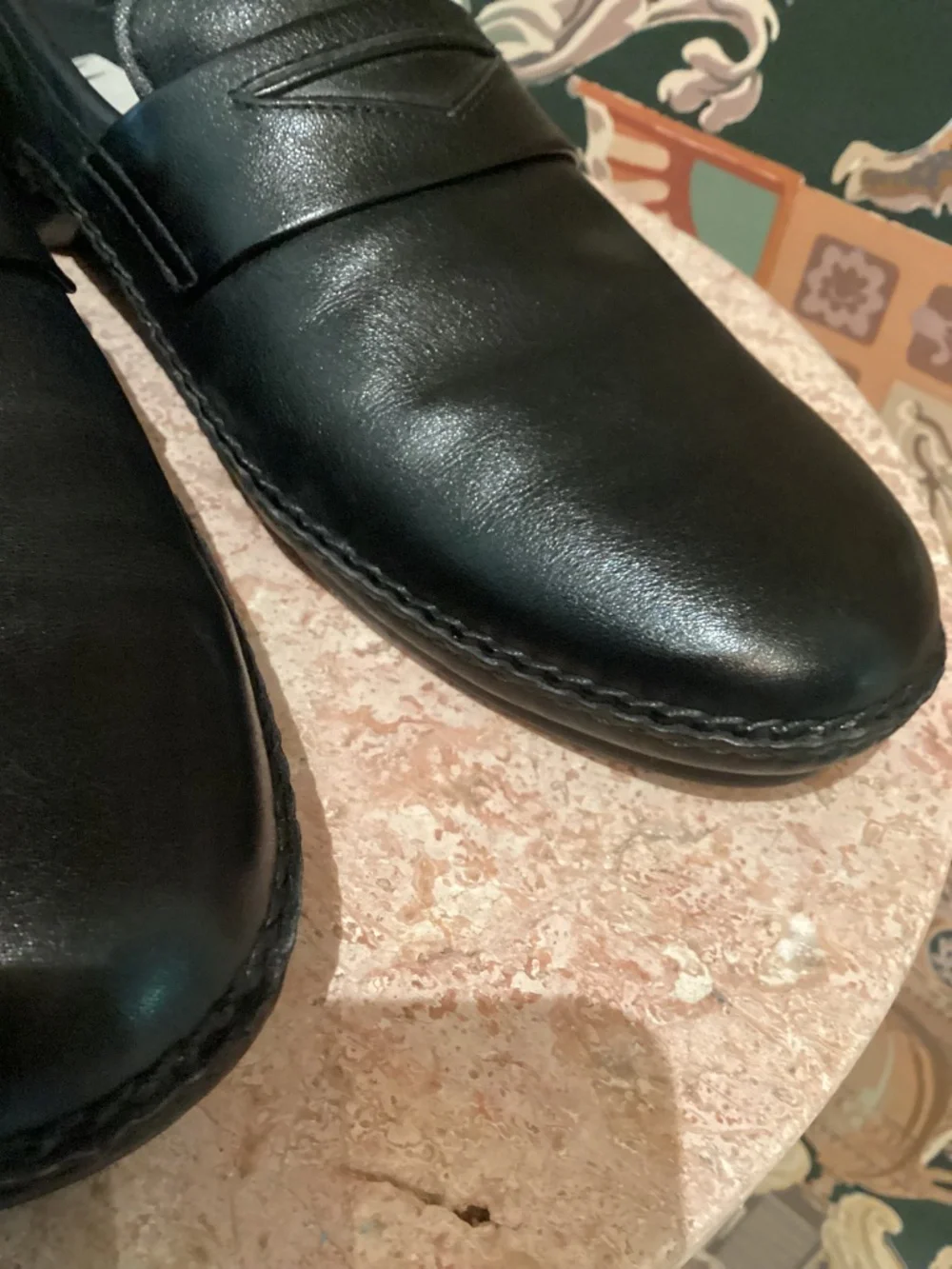 MORESCHI MEN’S BLACK LOAFERS - MADE IN ITALY - SIZE 8.5 US